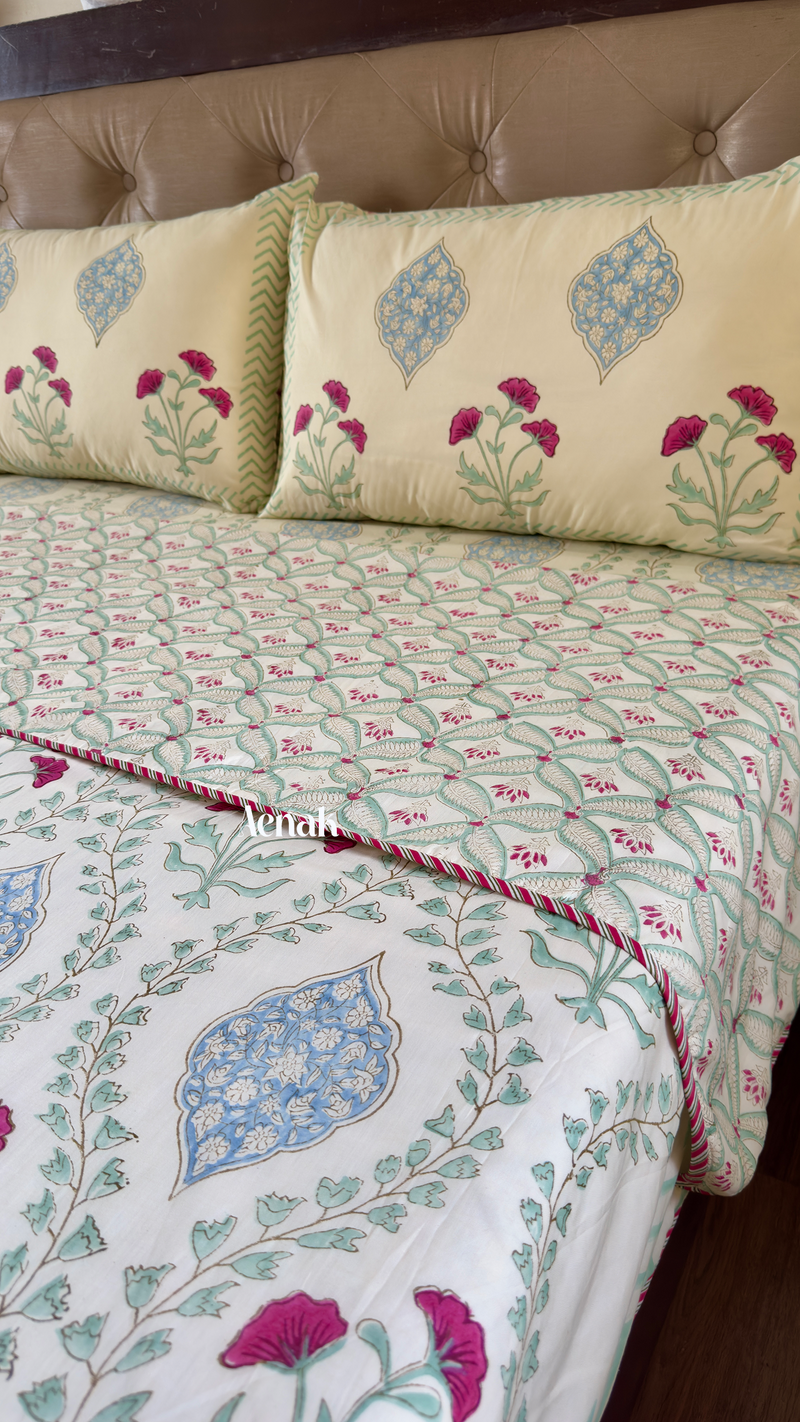 aenak-pink-poppy-jaal-handblock-printed-mulmul-cotton-reversible-dohar-non-white