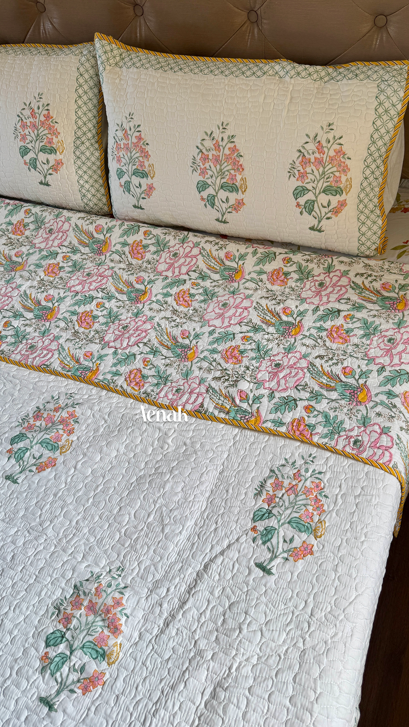 aenak-peach-anokhi-handblock-printed-reversible-quilted-bedcover-set