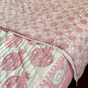 aenak-pink-anaar-handblock-bedsheet-quilt-combo-set