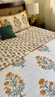 aenak-turmeric-yellow-marigold-handblock-printed-mulmul-cotton-reversible-dohar