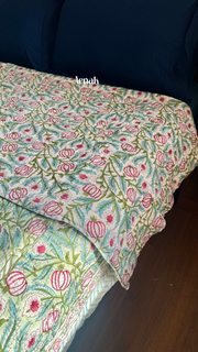 aenak-red-anaar-handblock-printed-reversible-mulmul-cotton-quilt