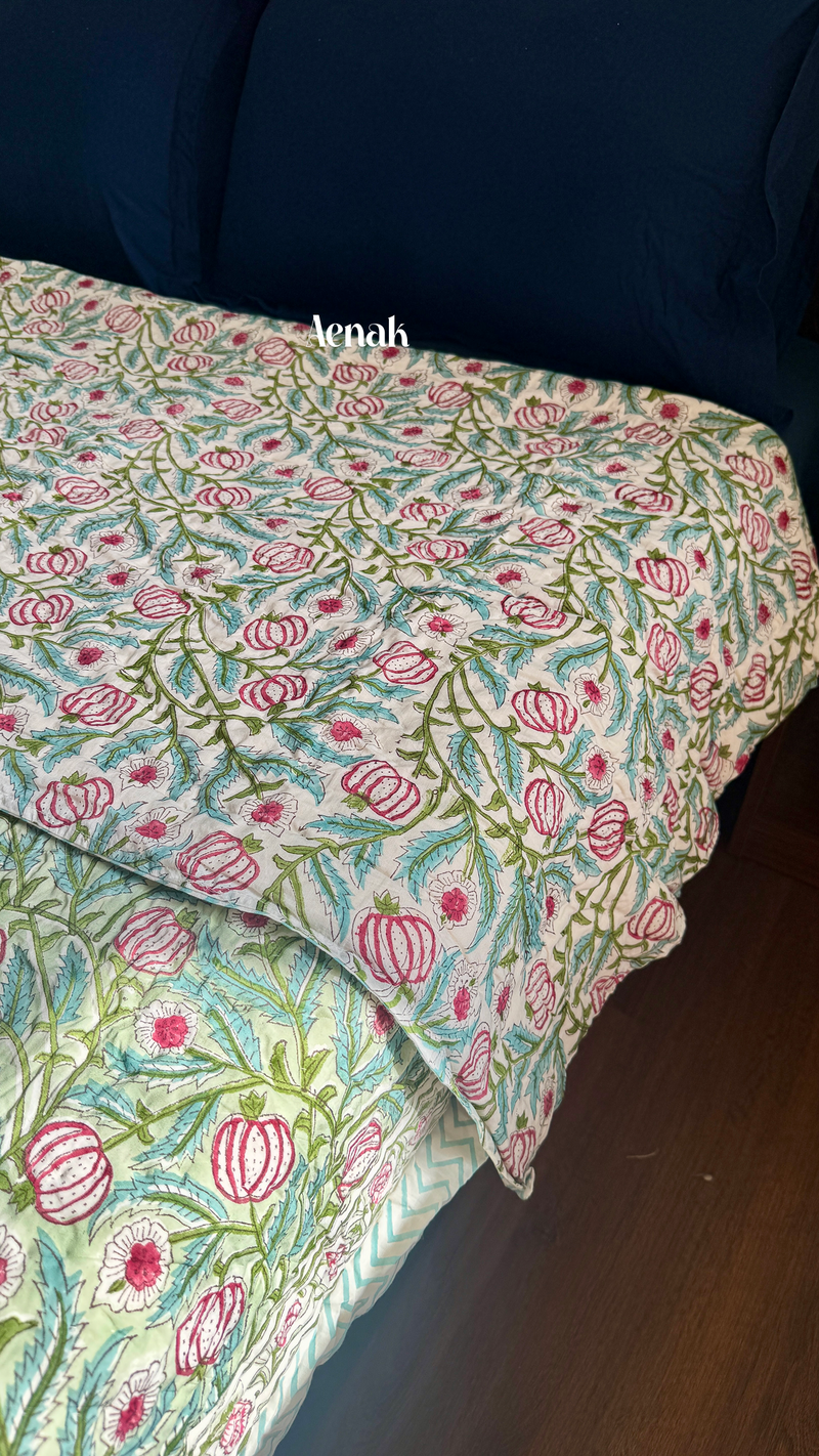 aenak-red-anaar-handblock-printed-reversible-mulmul-cotton-quilt