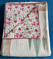 aenak-magenta-floral-garden-handblock-printed-reversible-quilted-bedcover-set-ivory-base