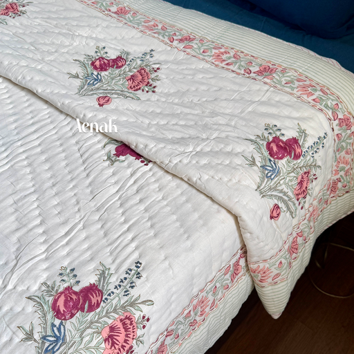 aenak-burgundy-anaar-handblock-bedsheet-quilt-combo-set
