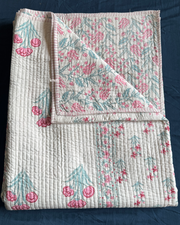 aenak-pink-sage-blue-floral-handblock-printed-reversible-straight-quilted-bedcover-set