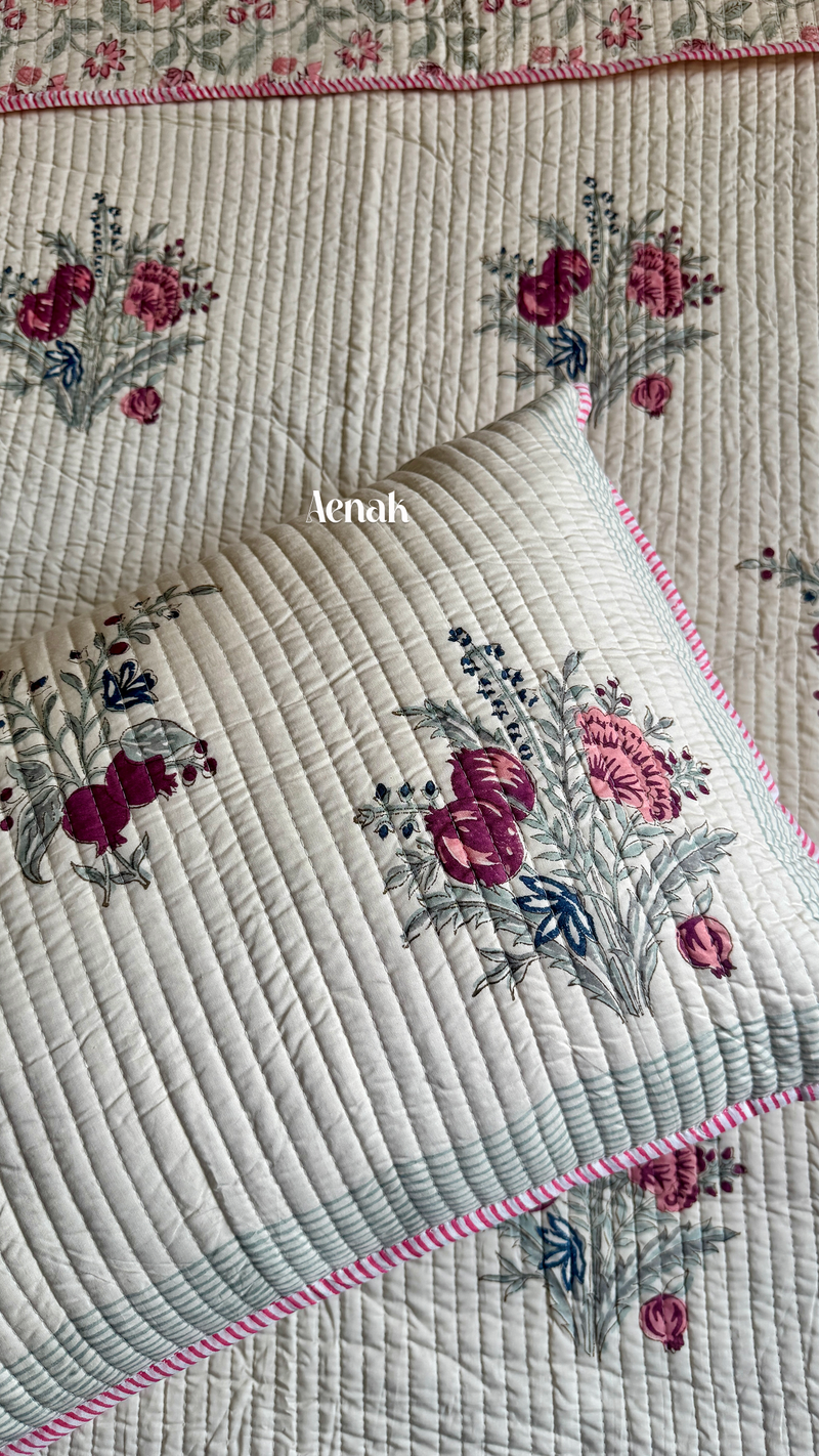 aenak-burgundy-anaar-handblock-printed-reversible-straight-quilted-bedcover-set-beige-base