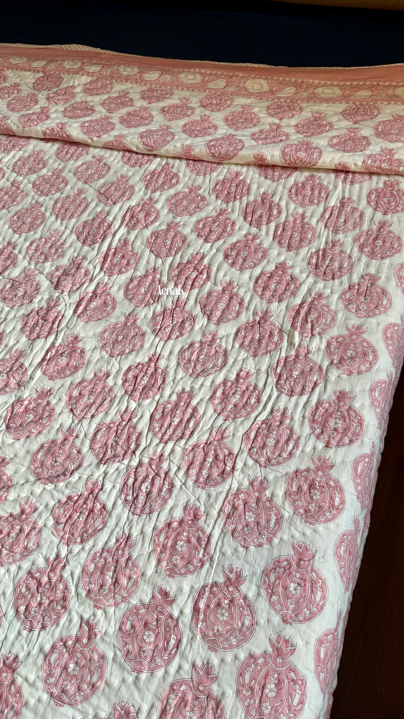 aenak-pink-anaar-handblock-printed-reversible-mulmul-cotton-quilt