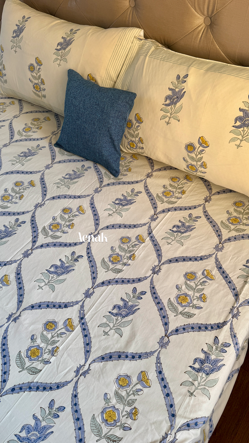 aenak-blue-periwinkle-handblock-bedsheet-quilt-combo-set-beige-base