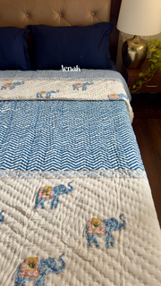 aenak-blue-chevron-elephant-handblock-printed-reversible-mulmul-cotton-quilt