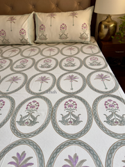 aenak-lilac-palm-handblock-printed-premium-cotton-set-bedsheet