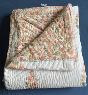 aenak-peach-dahlia-handblock-printed-reversible-mulmul-cotton-quilt