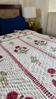 aenak-red-dahlia-handblock-printed-reversible-mulmul-cotton-quilt