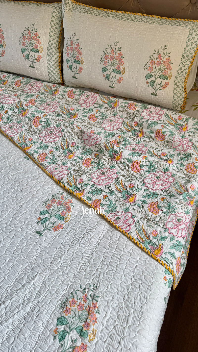 aenak-peach-anokhi-handblock-printed-reversible-quilted-bedcover-set