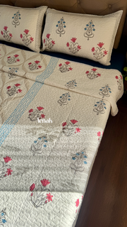 aenak-red-blue-jaal-handblock-printed-reversible-quilted-comforter-bedcover-set