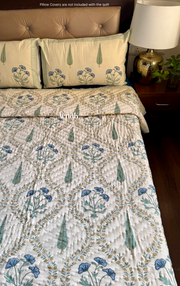 aenak-blue-poppy-handblock-printed-reversible-mulmul-cotton-quilt-beige-base