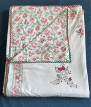 aenak-burgundy-anaar-handblock-bedsheet-dohar-combo-set