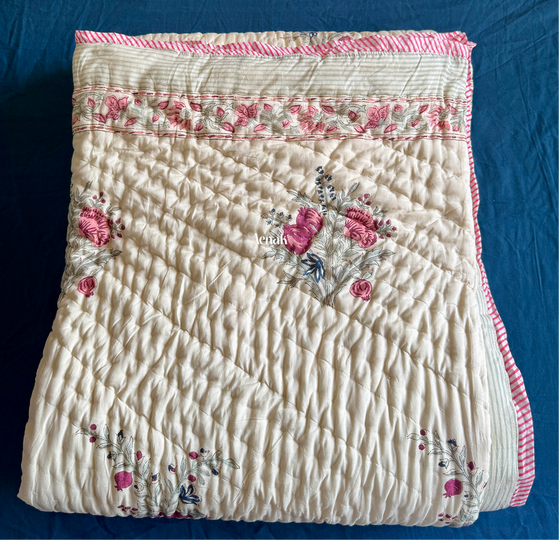 aenak-burgundy-anaar-handblock-printed-reversible-mulmul-cotton-quilt-beige-base