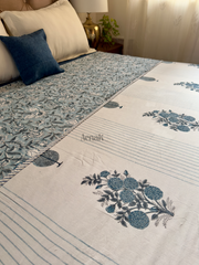 aenak-blue-phool-boota-handblock-printed-mulmul-cotton-reversible-dohar