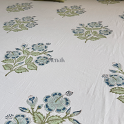 aenak-blue-hibiscus-handblock-printed-premium-cotton-set-bedsheet