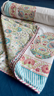 aenak-pink-kairi-handblock-bedsheet-dohar-combo-set