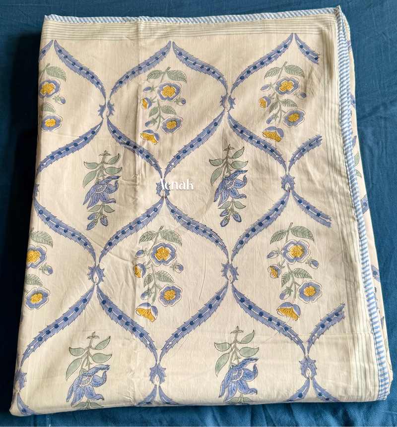 aenak-blue-periwinkle-handblock-printed-mulmul-cotton-reversible-dohar-beige-base