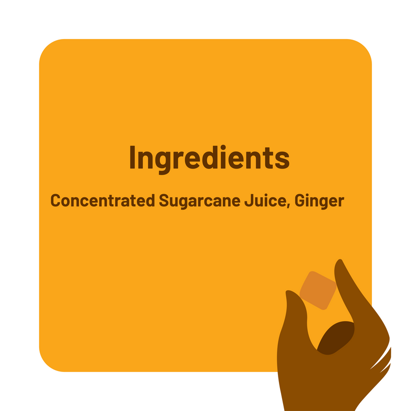 Gudworld Ginger Jaggery Bites – Spiced Cane Sugar Candy (10.58 oz)