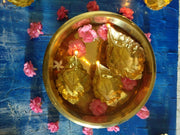 Hand Crafted Brass Floating Peepal Leaf shaped Diyas (Pair of Diyas) – Oil Lamp