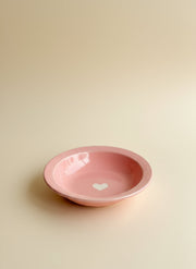 Nurture India Heart Clay Pink Ceramic Bowl