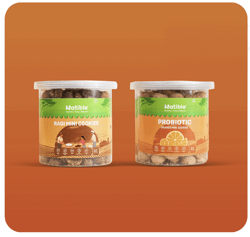 Natible Variety Pack Pack of Cookies (2 Flavours) – Wholesome Snack Cookies