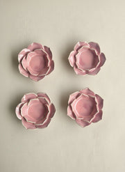 Nurture India Pink Flower Tea Light Candle Holder