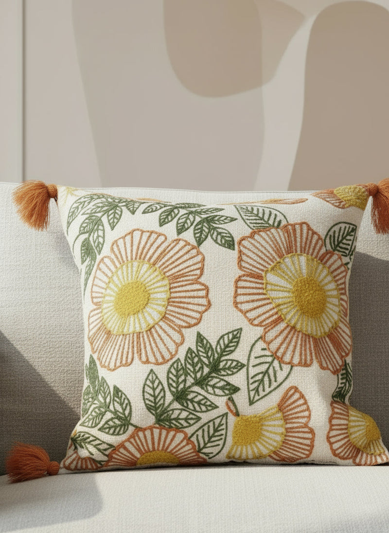 Nurture India Marigold Cushion Cover 16x16