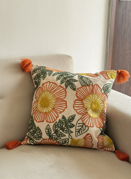 Nurture India Marigold Cushion Cover 16x16