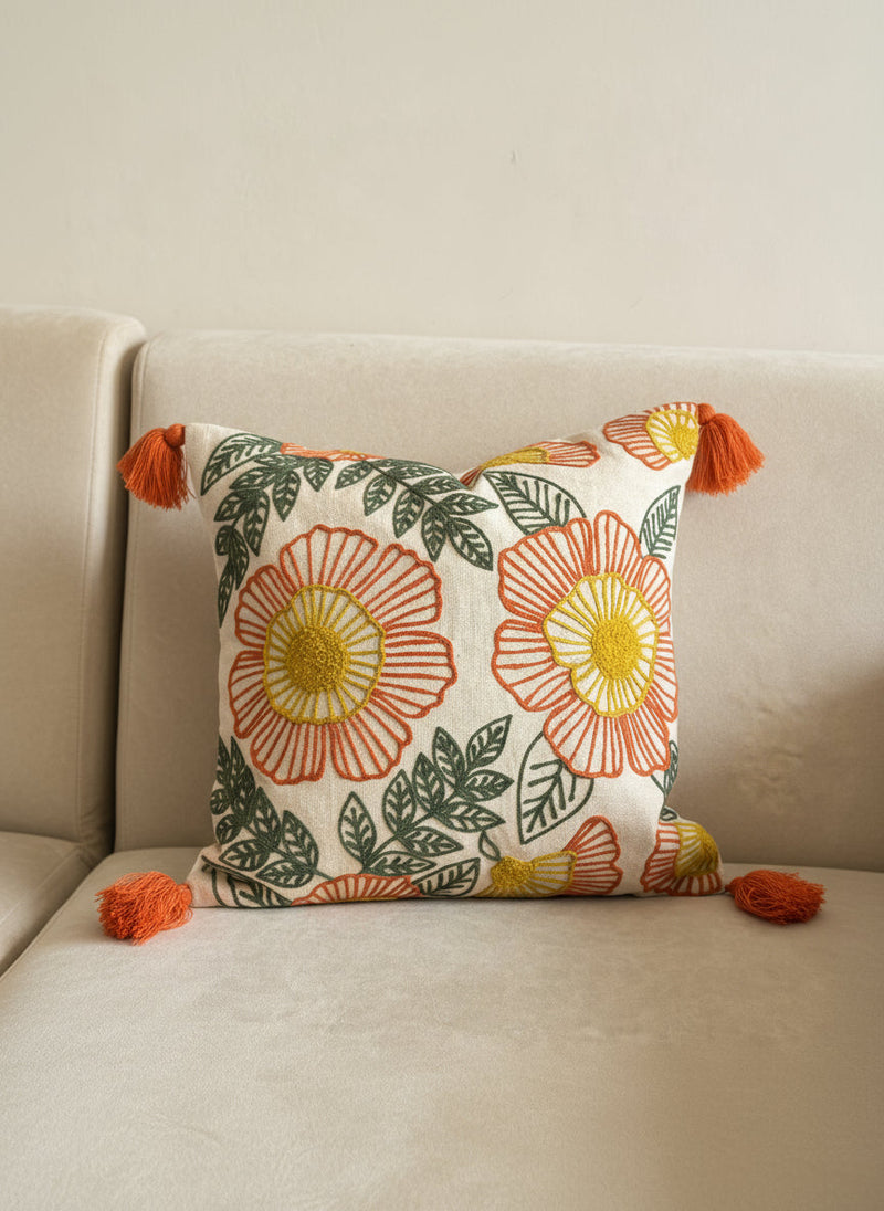 Nurture India Marigold Cushion Cover 16x16