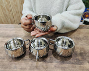 Stainless Steel Floral Design Tea Cup – Tea Cup