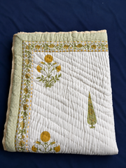 aenak-yellow-dahlia-handblock-reversible-mulmul-cotton-quilt