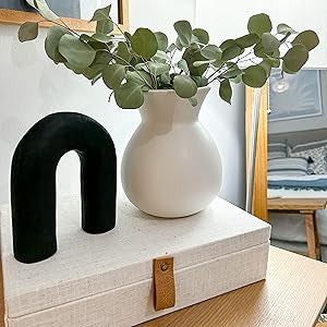 Nurture India Mid Century Modern U Shape Decor Piece Black