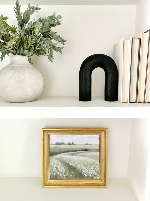 Nurture India Mid Century Modern U Shape Decor Piece Black