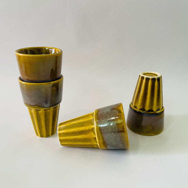 The Cool Tea Glasses Mustard