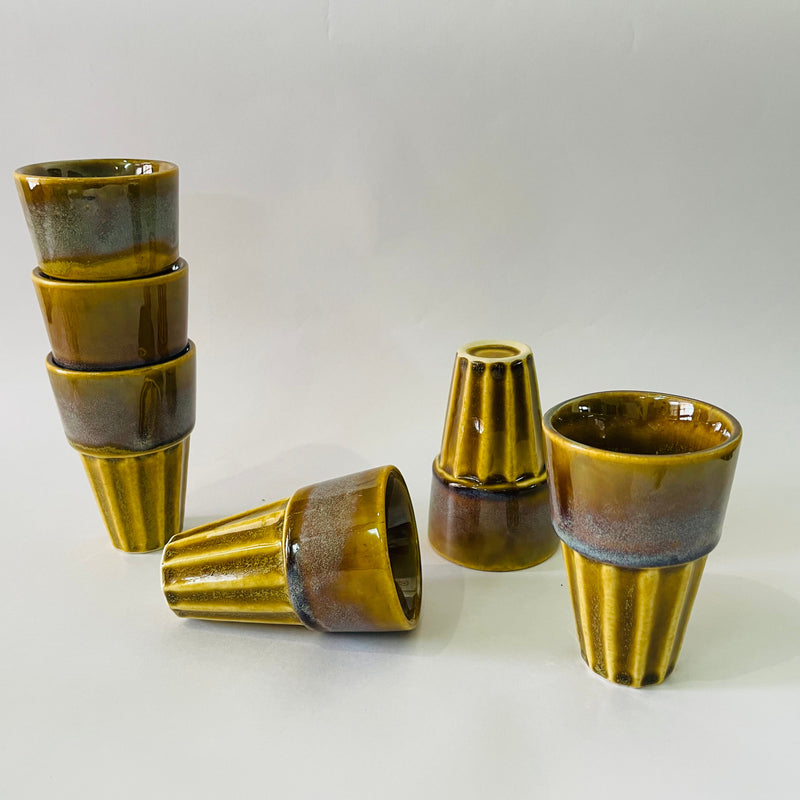 The Cool Tea Glasses Mustard