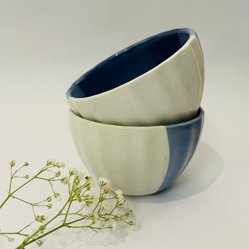 Blue White Snack Ceramic Bowls