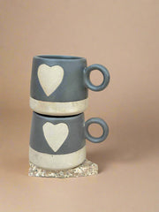 Nurture India Love Happens Here Mug Black 15-oz