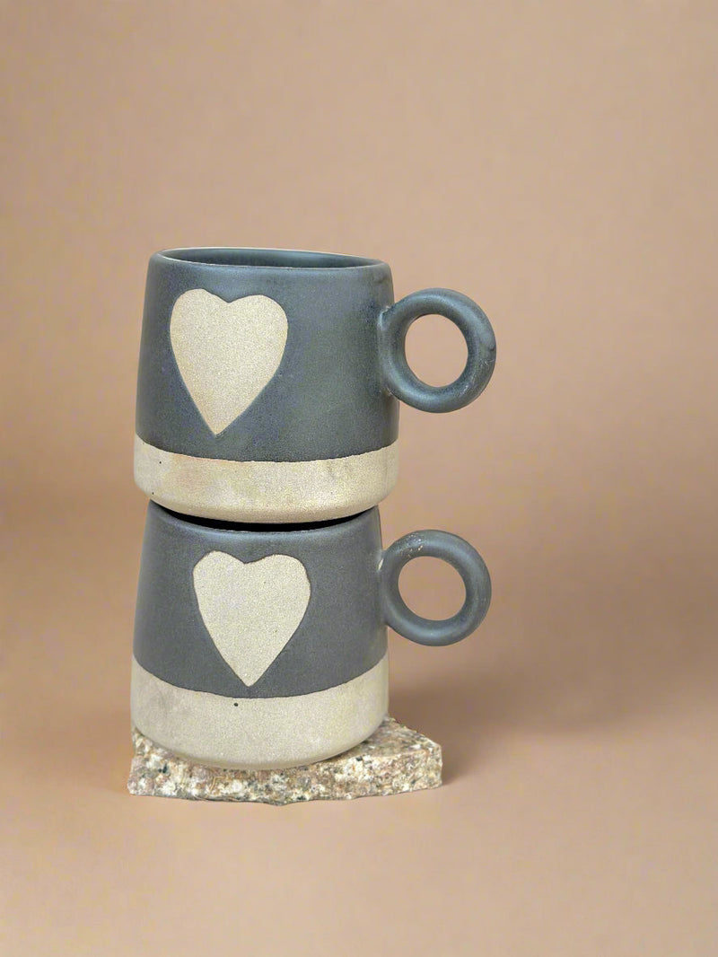 Nurture India Love Happens Here Mug Black 15-oz