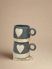Nurture India Love Happens Here Mug Black 15-oz