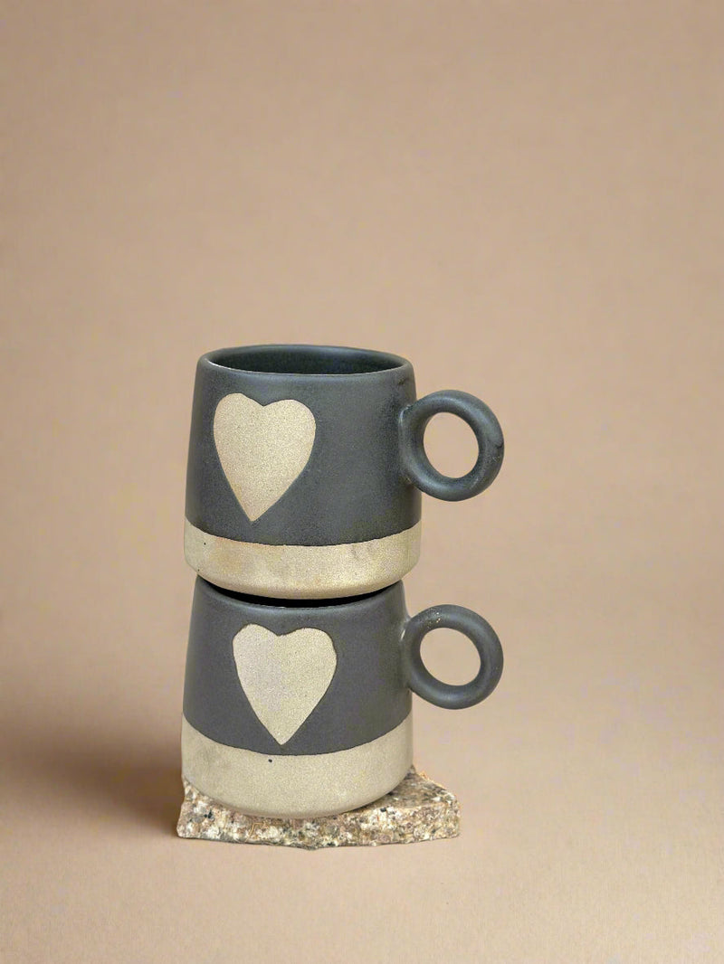 Nurture India Love Happens Here Mug Black 15-oz
