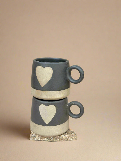Nurture India Love Happens Here Mug Black 15-oz