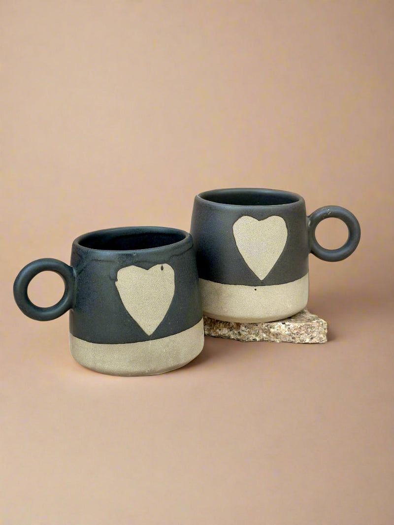 Nurture India Love Happens Here Mug Black 15-oz