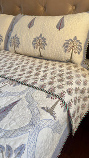 aenak-blue-palm-jaal-handblock-reversible-quilted-bedcover-set