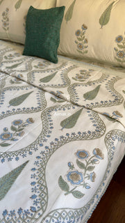 aenak-blue-palm-jaal-handblock-mulmul-cotton-reversible-dohar