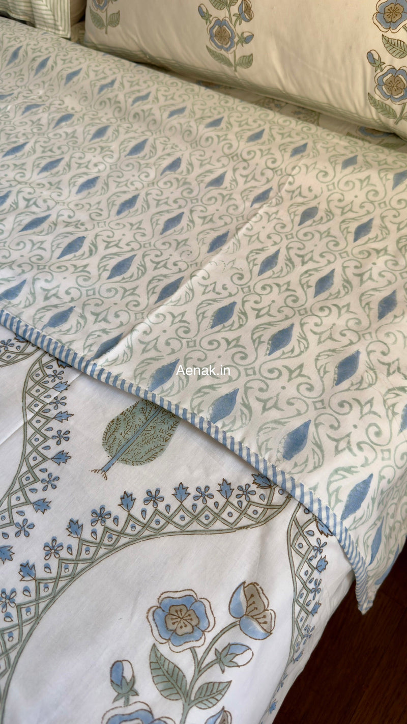 aenak-blue-palm-jaal-handblock-mulmul-cotton-reversible-dohar