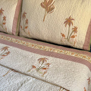 aenak-dusty-palm-handblock-printed-reversible-quilted-bedcover-set